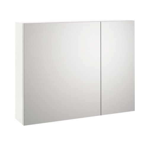 Dulap de baie cu oglinda malmo, melamina, alb, 90x20x70 cm