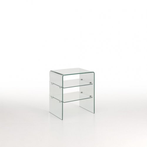 Tft Home Furniture Noptiera cancun, sticla, transparent, 50x40x58.5 cm