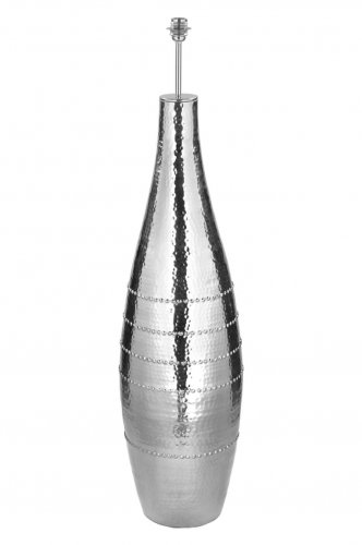 Picior lampa de podea bardo, aluminiu nichelat, argintiu, 35x35x30 cm