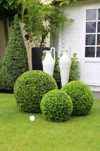 Planta artificiala decorativa gradina buxus, verde, 30 cm