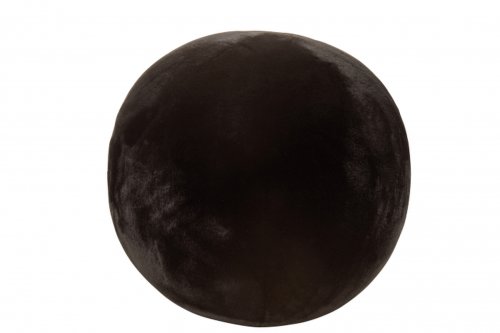 Puf inflatable, acril, negru, 56x57x55 cm