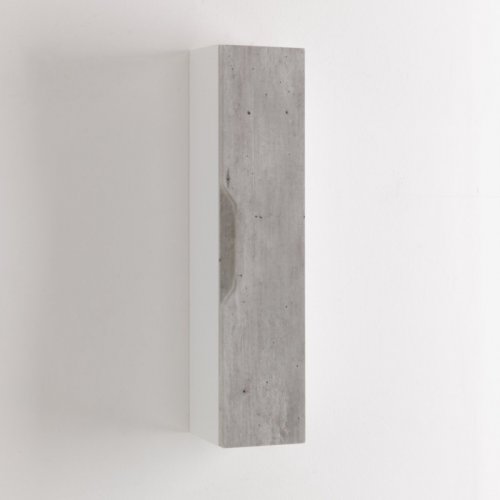 Raft de perete belsk, mdf, gri, 17.5x16x78.2 cm