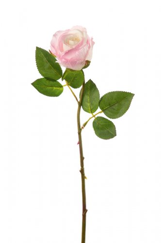 Trandafir artificial lisa, fibre sintetice, galben, 44 cm