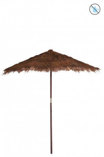 Umbrela decorativa, cocoleaf lemn, maro, 250x240