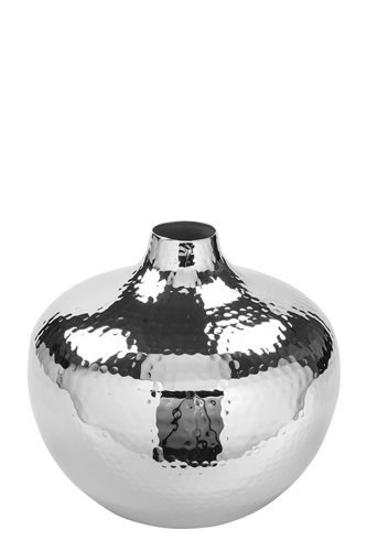 Vaza pallas, metal nichel, 19x20 cm