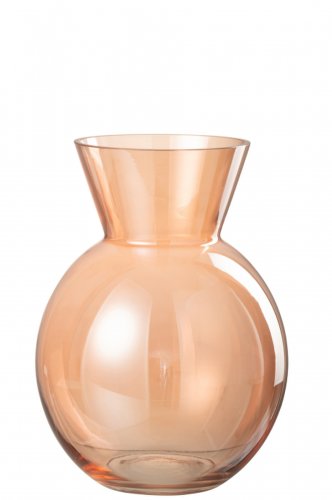 Vaza, sticla, portocaliu, 19.5x19.5x28