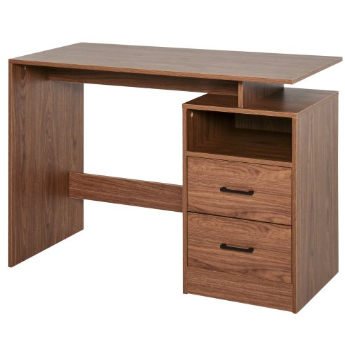 Homcom  birou modern din lemn cu sertare pentru birou si camera de studiu