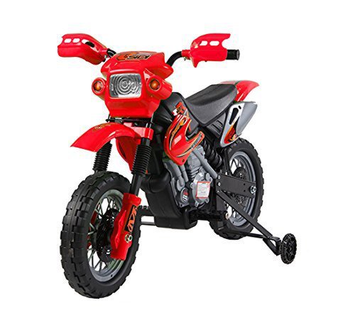 HomCom Moto Cross Electric pentru Copii cu Role, Roșu