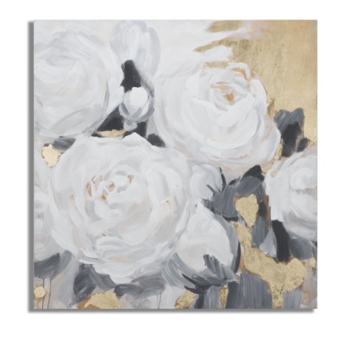 Mauro ferretti pictura pe panza floare alba -a- cm 90x3,7x90