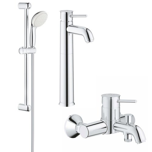Set complet baterii baie 3 in1 grohe classic marimea xl,montare blat (23784000,23787000,27853001)