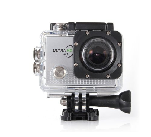 Prc Camera sport ultra hd dv 4k 1080 p, 60fps, rezistenta la apa 30m, 2 inch argintiu