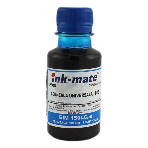 Inkmate Cerneala universala dye compatibila epson, light cyan 500 ml