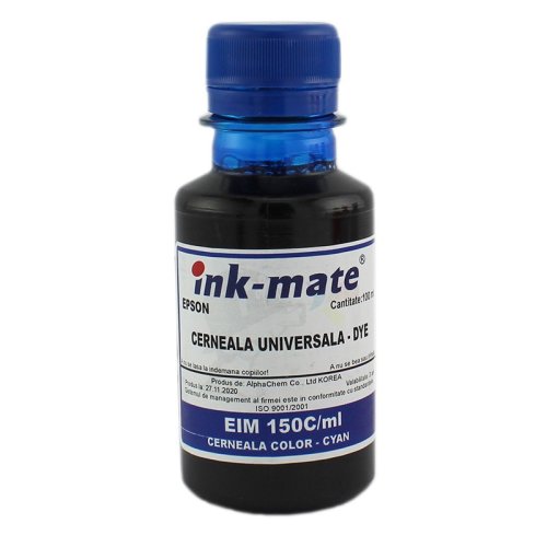 Cerneala universala dye pentru imprimante epson cyan 100 ml
