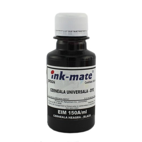 Cerneala universala refill dye pentru imprimante epson, black 500 ml