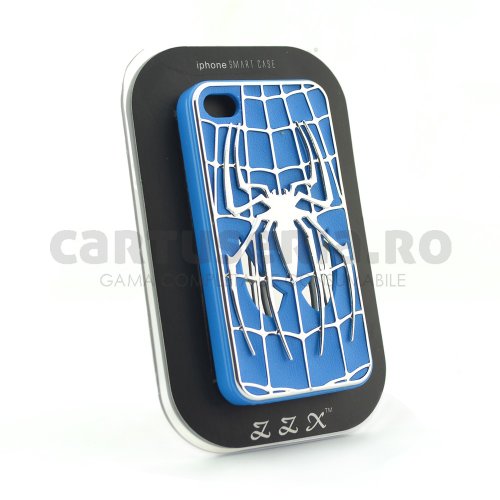 Prc Husa 3d pentru iphone 4/4s model spider alb