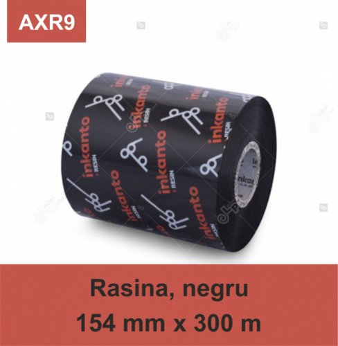Ribon armor inkanto axr9, rasina (resin), negru, 154mmx300m, out