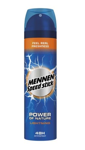 Deodorant spray power of nature lightning, 150 ml, mennen speed stick