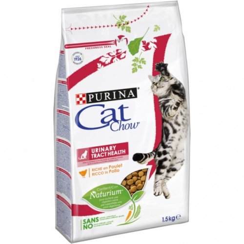 Hrana uscata pentru pisici, tract urinar sanatos, bogata in pui, 1.5 kg, purina cat chow urinary tract health