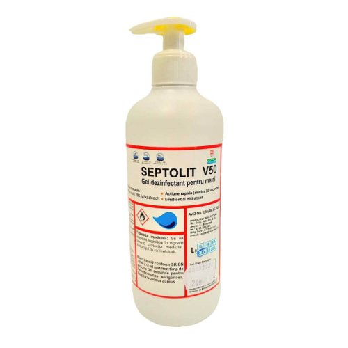 Septolit v50 biocid gel dezinfectant pentru maini, 500 ml