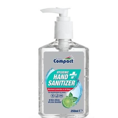 Ultra compact gel igienizant pentru maini antibacterian, 250 ml