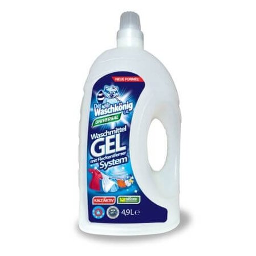 Waschkonig detergent lichid universal pentru haine/rufe, 4.9 l, 140 spalari