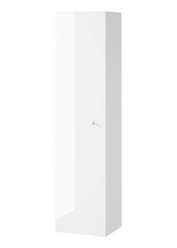 Dulap baie suspendat cersanit larga, o usa, 160 cm, alb, montat
