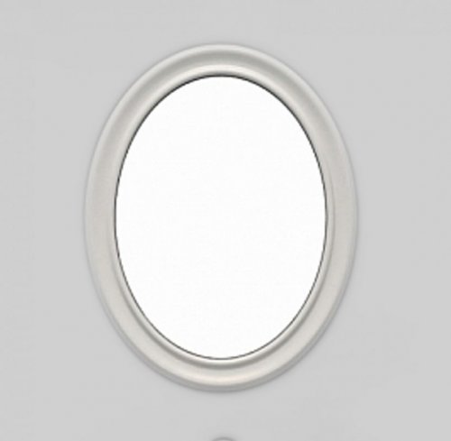 Oglinda baie 800x650 mm culoare alb mat dalet, gala