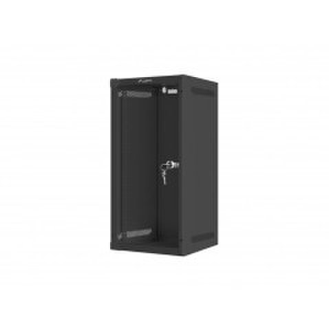 Cabinet rack 10 inch 12u negru 280x310 lanberg uşă sticlă