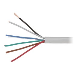 Cablu alarmă liţat scyy-6x0.5, alb, cupru integral