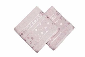 Set doua prosoape de maini, Bahar Class Home Collection, 339bhr1240, roz
