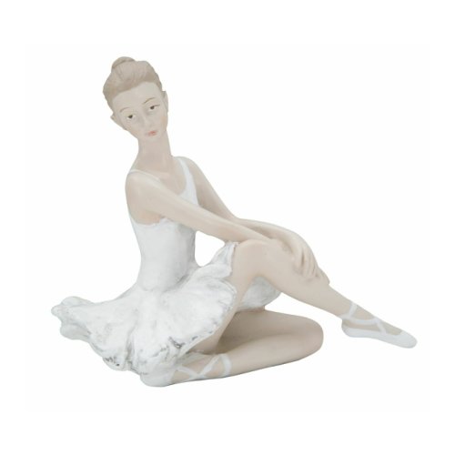 Statueta decorativa, roma1016, alb, 8x14x8 cm, resina