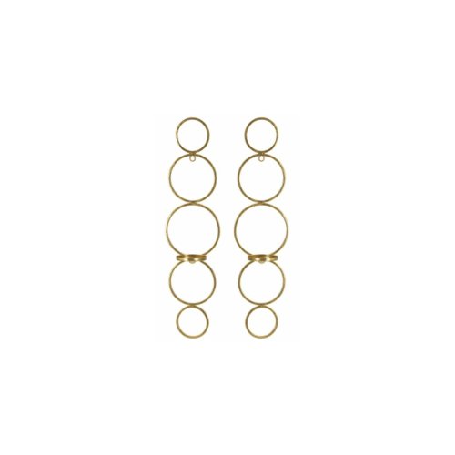 Suport lumanare, roma2509, auriu, metal, 58.5x14x10.5 cm