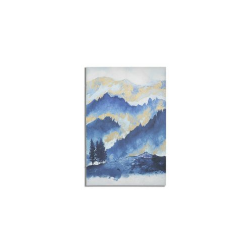 Tablou de perete munte, roma1365, multicolor, lemn de brad si canvas, 120x80x3 cm