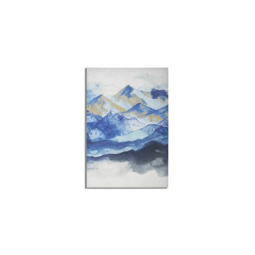 Tablou de perete munte, roma1366, multicolor, lemn de brad si canvas, 120x80x3 cm