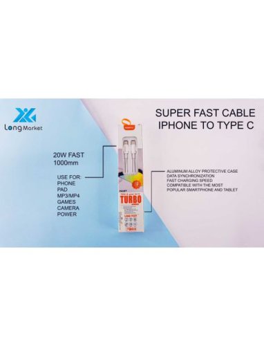 Cablu de date cu mufa tip c si mufa pentru iphone, fast cable, en-gros