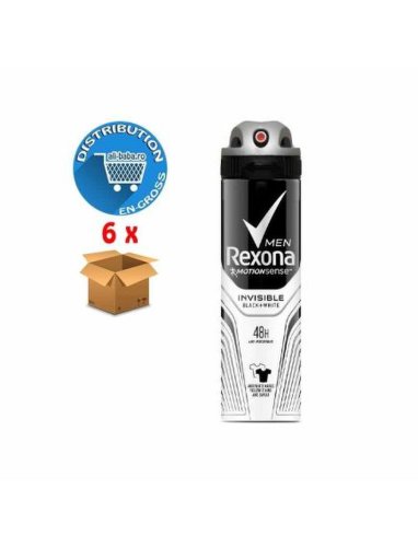 Rexona deodorant barbati spray 150ml invisible bw engros
