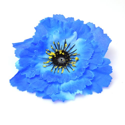Set 45 buc flori artificiale funerare, cap mc albastru afo