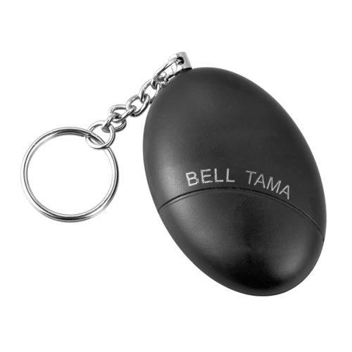 Ssmedia Alarma personala portabila tip breloc chei, 120db, pentru siguranta copiilor, femeilor sau persoanelor varstnice, negru