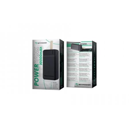 Baterie externa/powerbank beepower bp-30, 30000 mah, 2.1a, 2xusb, ieșire / micro intrare usb-c, negru