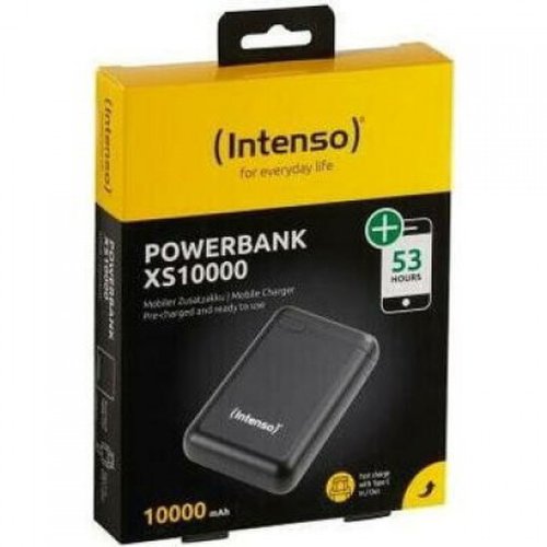 Baterie externa/powerbank intenso xs10000, fast charge, usb-a to type-c, 3.1a, negru, 10000 mah