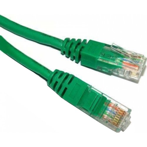 Cablu utp retea, verde cat5e, 0.5m lungime - cablu ethernet cu mufa, conector rj45