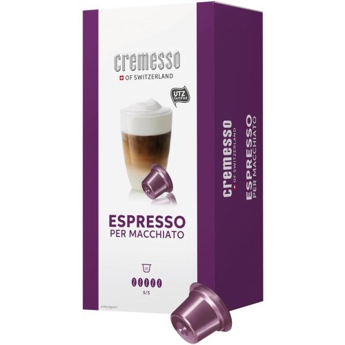 Capsule cafea cremesso espresso per macchiato, 16 capsule, 96 gr.
