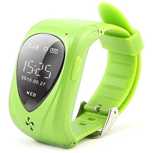Ceas smartwatch gps copii iuni u11,telefon incoporat, alarma sos, green