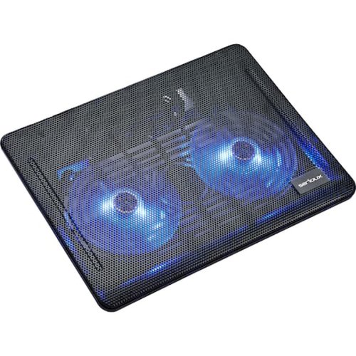 Cooler laptop Serioux, srxncp007, 10-15.6, 2 ventilatoare, usb, negru