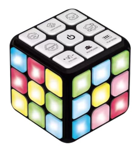 Cub electronic interactiv pentru dezvoltarea inteligentei, memoriei ,7 moduri de joc cu led-uri multicolore