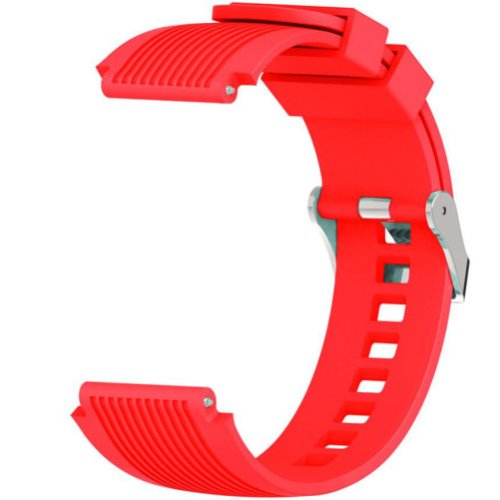 Curea ceas smartwatch samsung galaxy watch 4, watch 4 classic, gear s2, iuni 20 mm silicon sport red