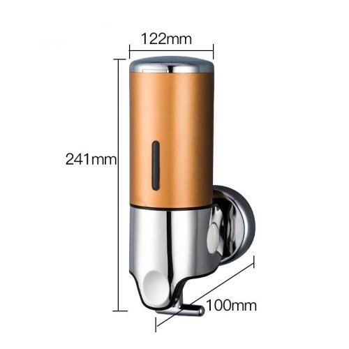 Trendy S Dispenser sapun lichid, actionare manuala, 500ml, alb