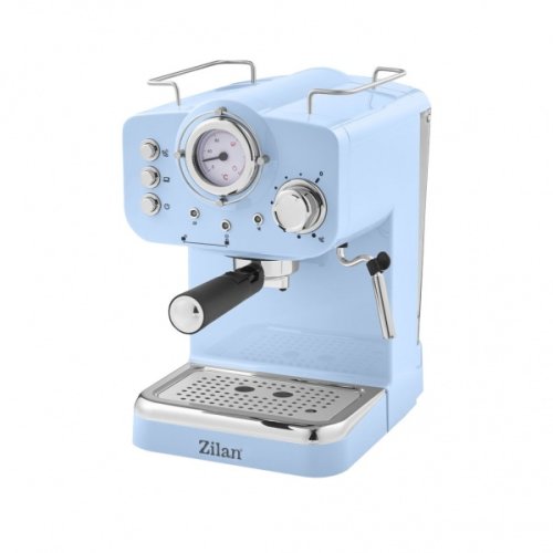 Zilan Espressor manual, putere 1100w, capacitate 1.25l, 15bar, albastru / z-line 2861