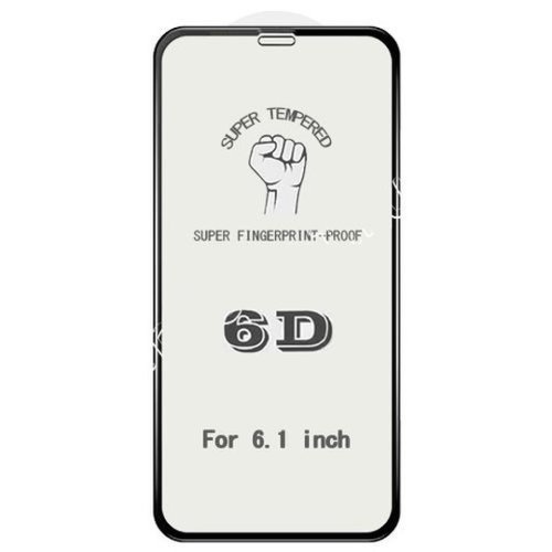Folie protectie, tempered glass 6d, iphone 13/13 pro, negru/transparent