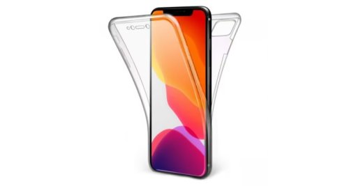 Oem Husa 360 (fata si spate) din silicon compatibil cu apple iphone 11 pro, transparent
